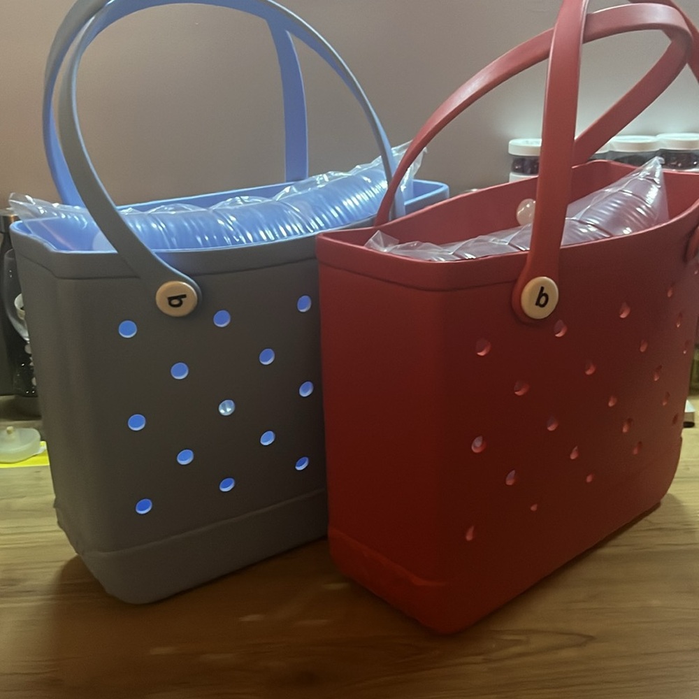 2 EVA Beach Tote Bags– Waterproof, Stylish & Versatile!